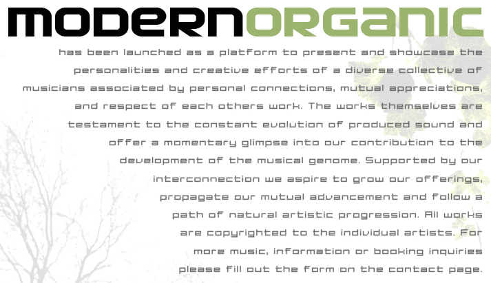modernorganic music mission statement